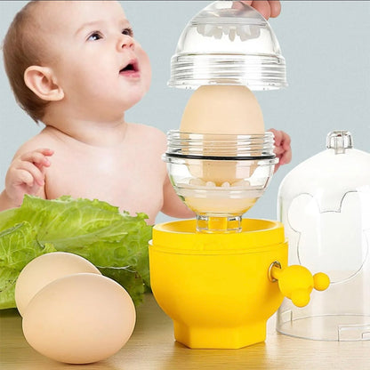 Hand Powered Egg Maker Inside Mixer Kitchen Cooking Gadget Portable Egg Cooker Tool Egg Scrambler Shaker