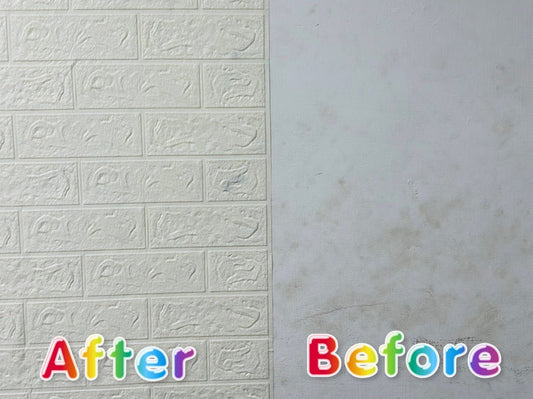3D Wall Brick Wallpaper | Decorative Wall Sticker 6pcs Sheet - Armaa Store Pk