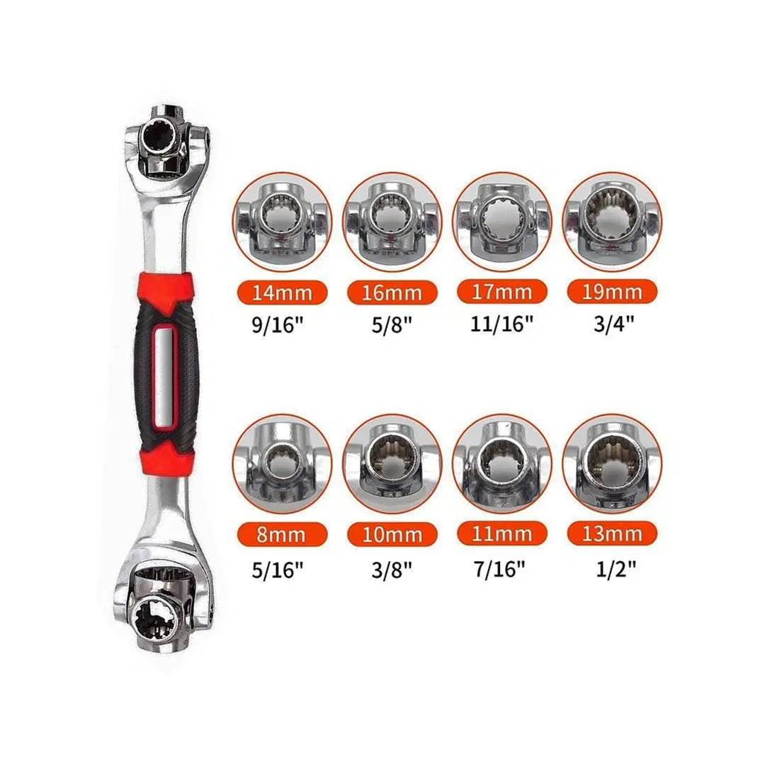 48-in-1 Universal Socket Wrench with 360 Degree Rotating Head or Spanner - Armaa Store Pk