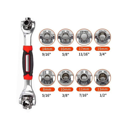 48-in-1 Universal Socket Wrench with 360 Degree Rotating Head or Spanner - Armaa Store Pk
