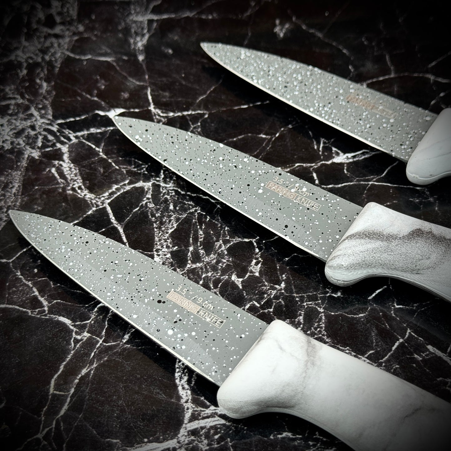 Marble Dieo Kitchen Knife set 3pcs