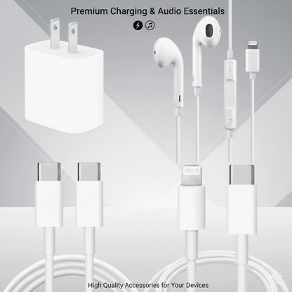 4 in 1 iPhone Accessories Budget Combo Deal 