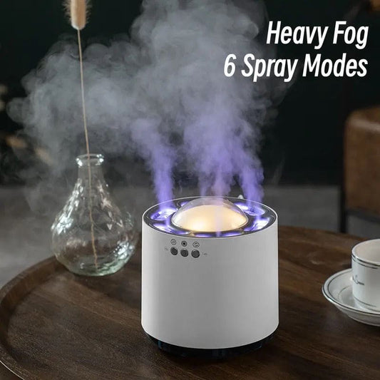 6 Nozzle Dynamic Humidifier, Mist Air Humidifier with Colorful LED Light, Home RGB Led Light Aroma Diffuser - Armaa Store Pk
