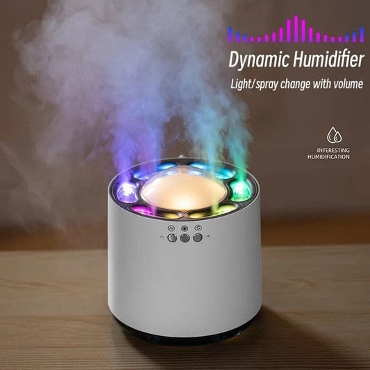 6 Nozzle Dynamic Humidifier, Mist Air Humidifier with Colorful LED Light, Home RGB Led Light Aroma Diffuser - Armaa Store Pk