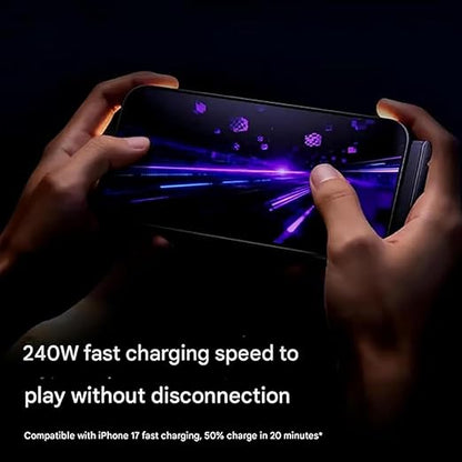 240W 2-in-1 Charging Cable with Phone Stand 1.5m length