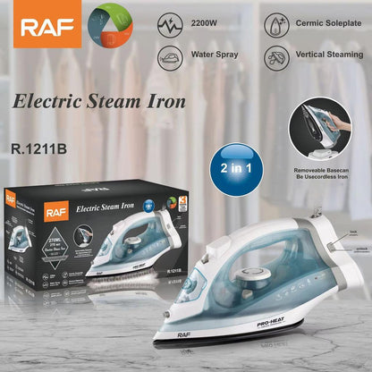 RAF 2-in-1 Wireless Electric and Steam Iron 2200W - R.1211B
