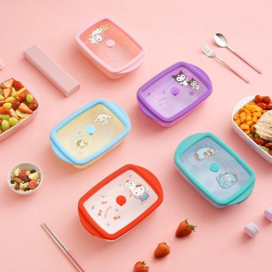 Mofusand x Sanrio Hello Kitty Bento Glass Lunch Box - Airtight Food Container (7-11 Edition)