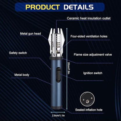Bright Fire Lighter with Safety Lock and Adjustable Flame