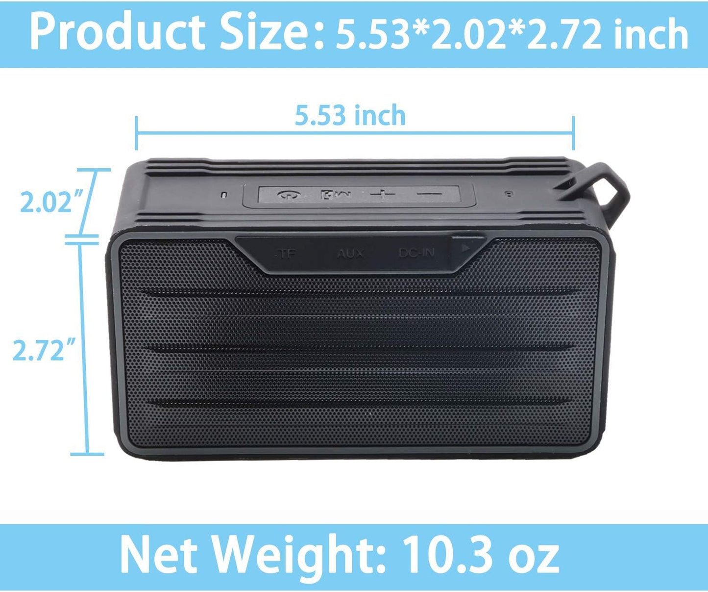 Zosam-W1 Portable Outdoor Speaker - IPX6 Waterproof Wireless Speaker
