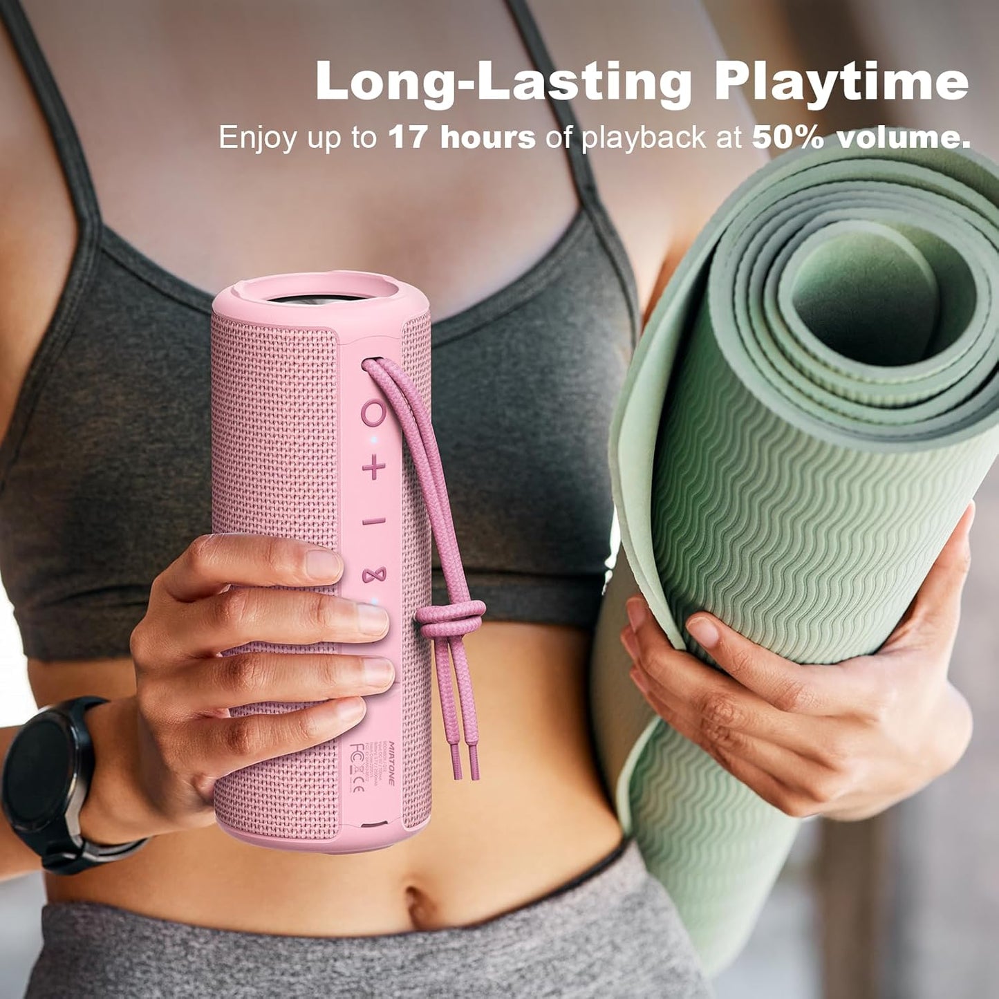 MIATONE Boombox Portable Bluetooth and Wireless Speaker - RGB Outdo Speaker