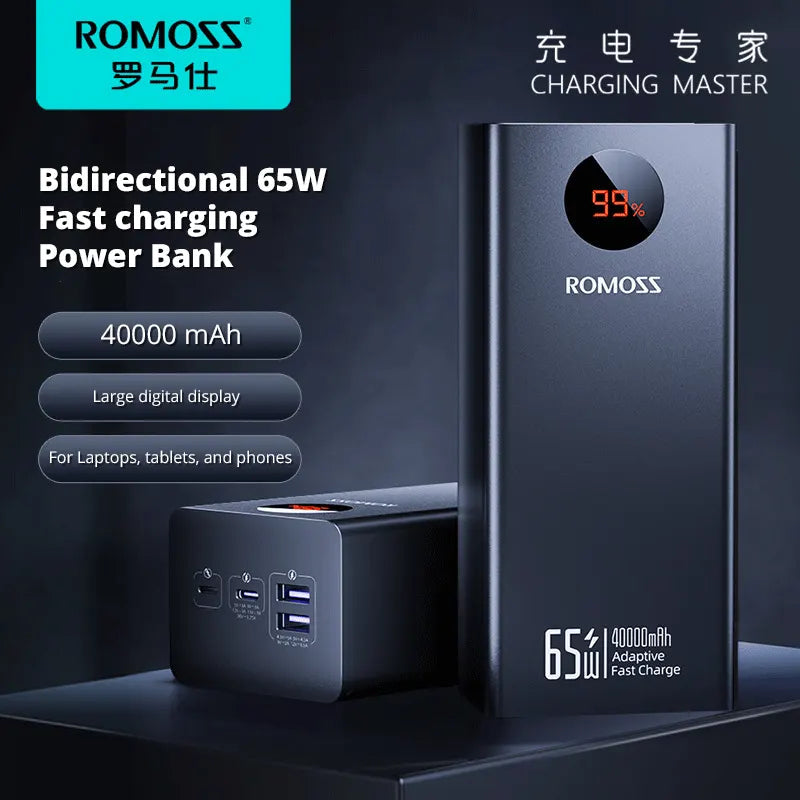 Romoss Pro 40000mAh 65W Fast-Charging Power Bank