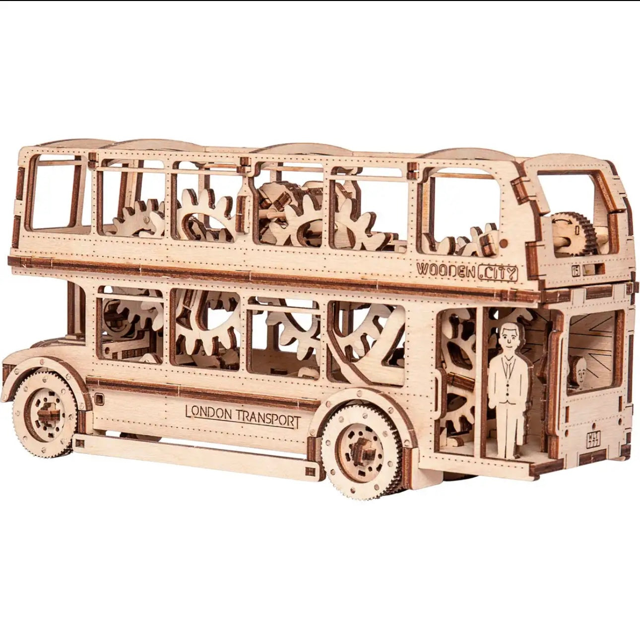 3D Wooden Bus Puzzle – London Bus