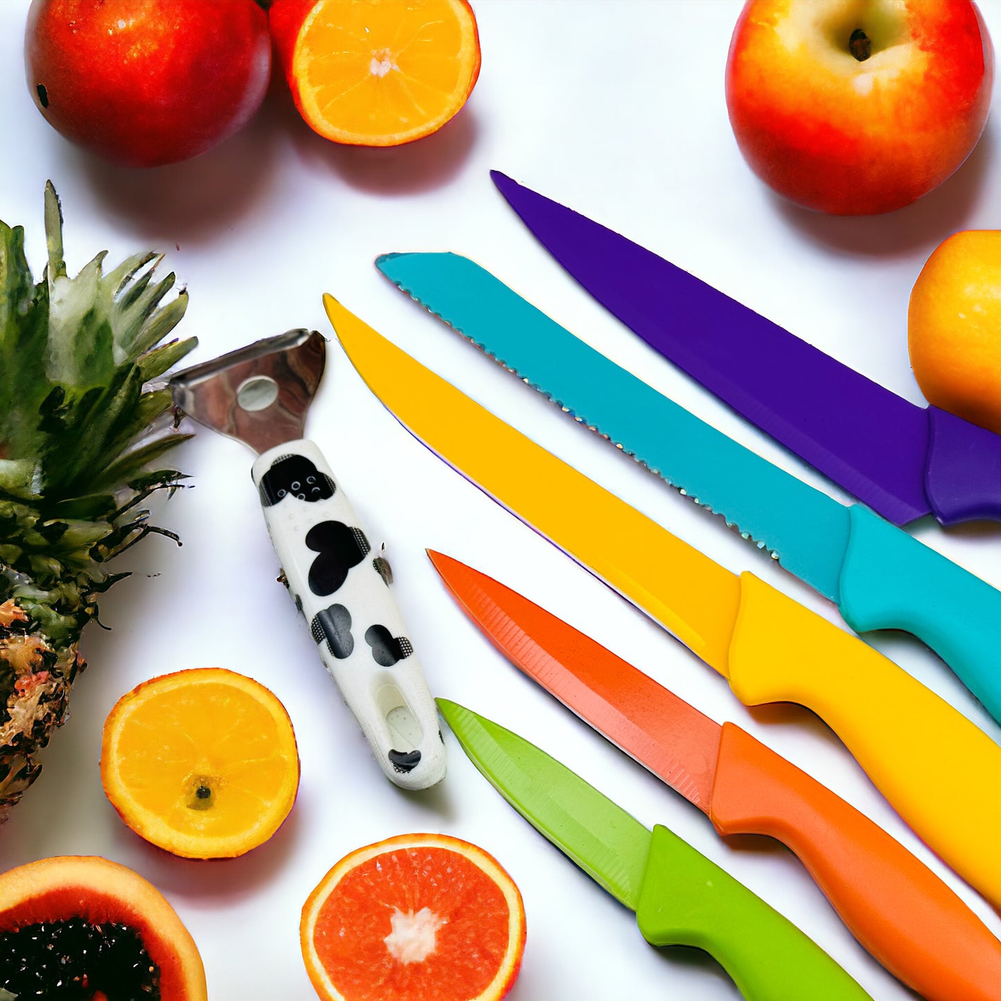 Cutting Board with 5 knives set