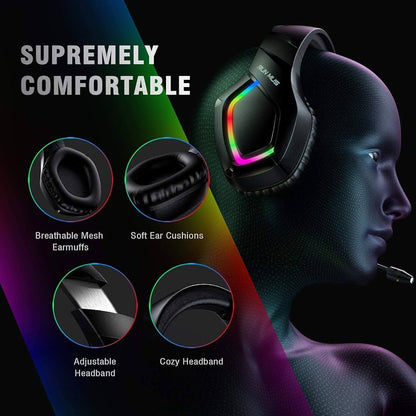 RUNMUS K1 Wired Over Ear Gaming Headphone