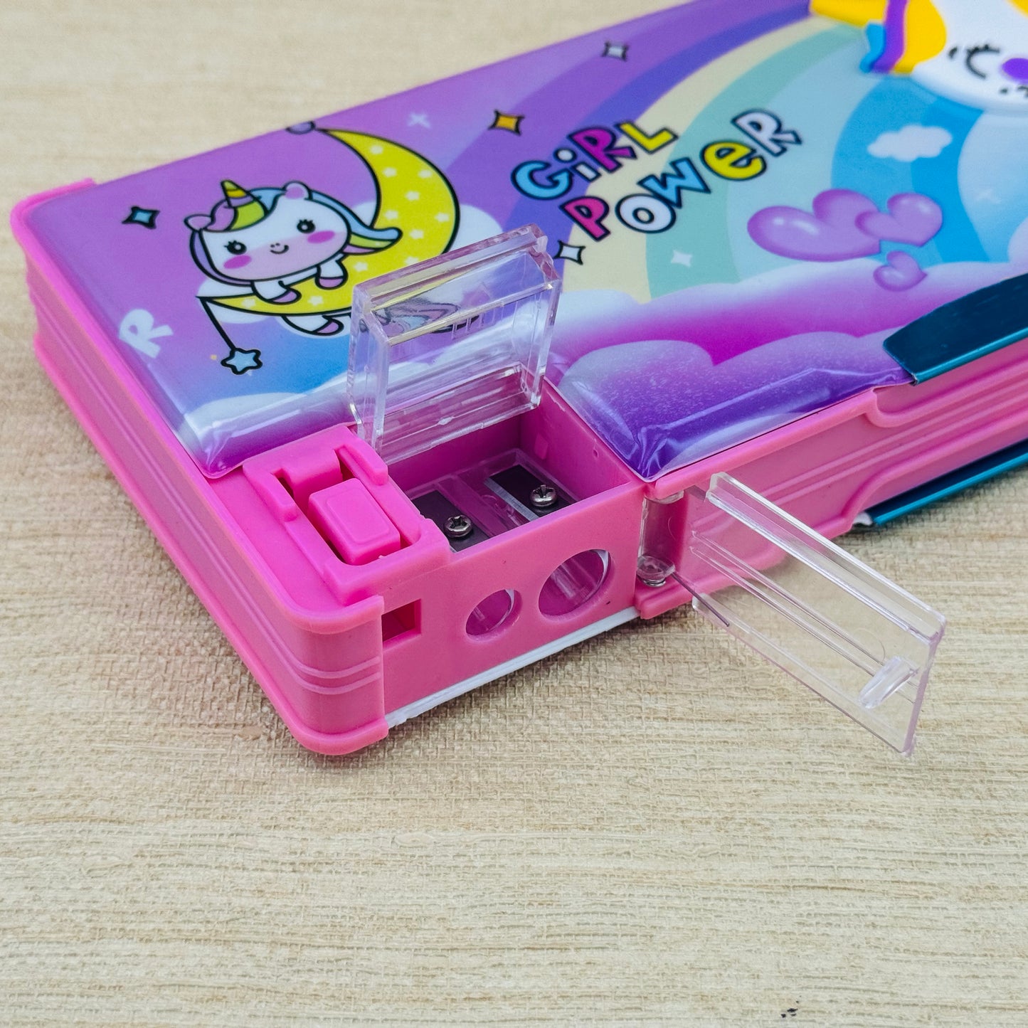 Unicorn Geometry Pencil Box For Kids | Pink
