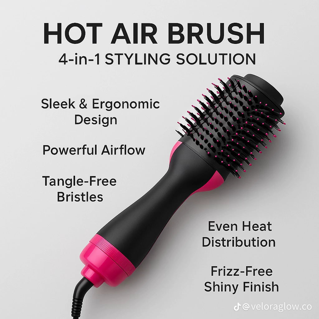 One Step Hair Dryer And Styler - Hot Air Brush