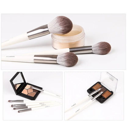 Zoreya-Makeup Brush Set Super Soft Fiber Makeup Brush Set, High Quality Face & Eye Cosmetic Pen, Synthetic Hair, 13 Pieces