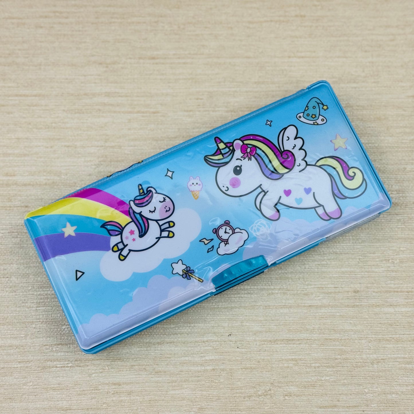Unicorn Geometry Pencil Box For Kids | Blue