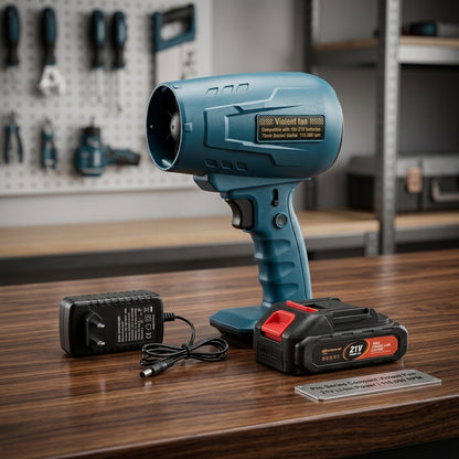 110,000 RPM Cordless Electric Air Blower – 21V High-Speed Powerful Turbo Fan