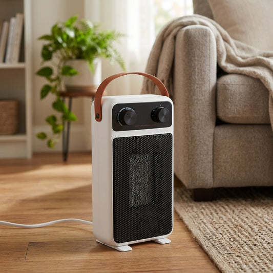 1200W Portable Electric Room Heater with Adjustable Heat Settings