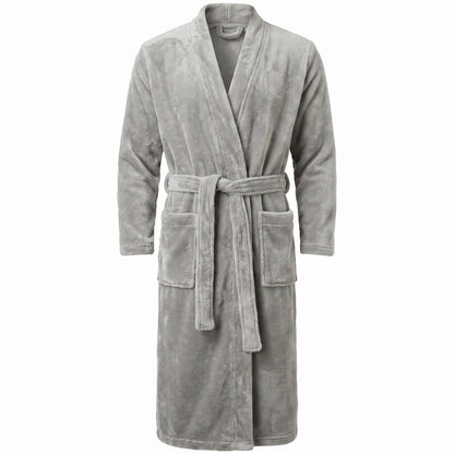 Premium Ultra Soft Coral Fleece Bathrobe | Plush Warm Spa Robe for Men & Women