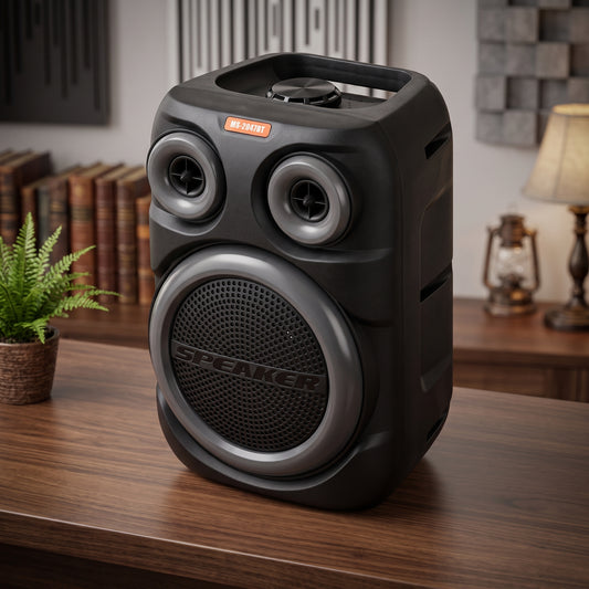Portable Bluetooth Party Speaker with Wireless Microphone & RGB Lights