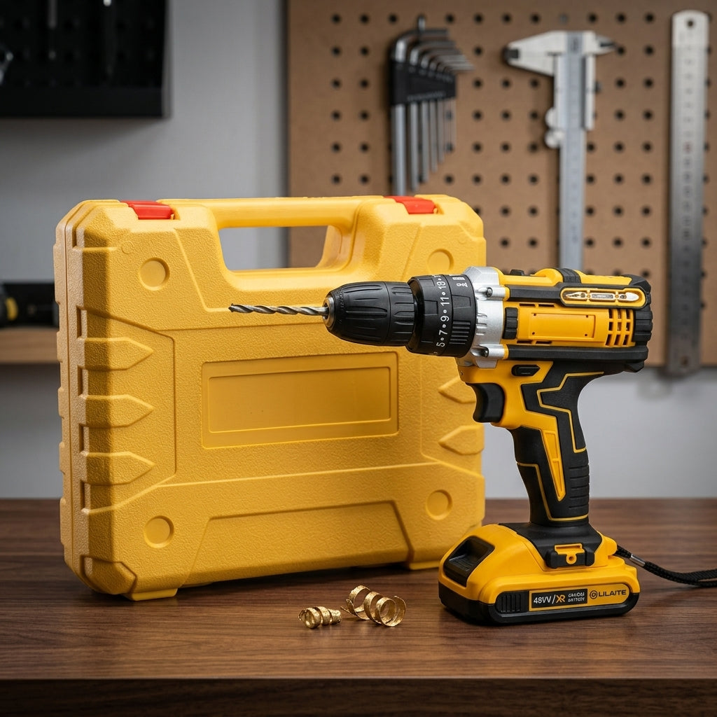 LILAITE Rechargeable Drill Machine Kit – Complete Tool Set with Batteries & Accessories