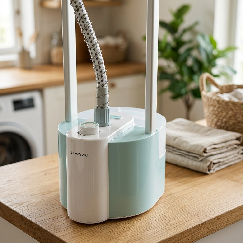 LIYAAT Garment Steamer with Adjustable Stand – Portable Clothes Steam Iron