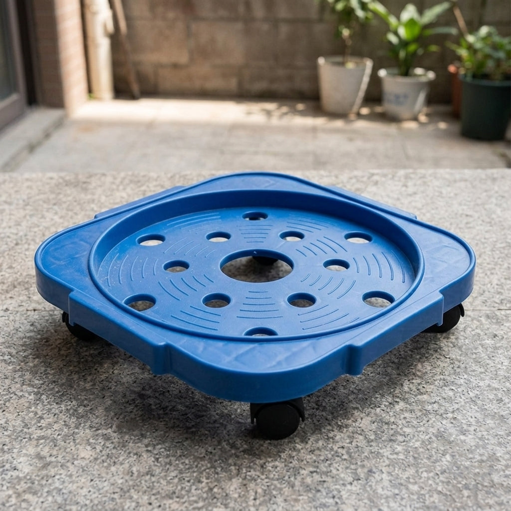 Multipurpose Heavy-Duty Plastic Base Stand for Water Bottles, Gas Cylinders & Plant Pots