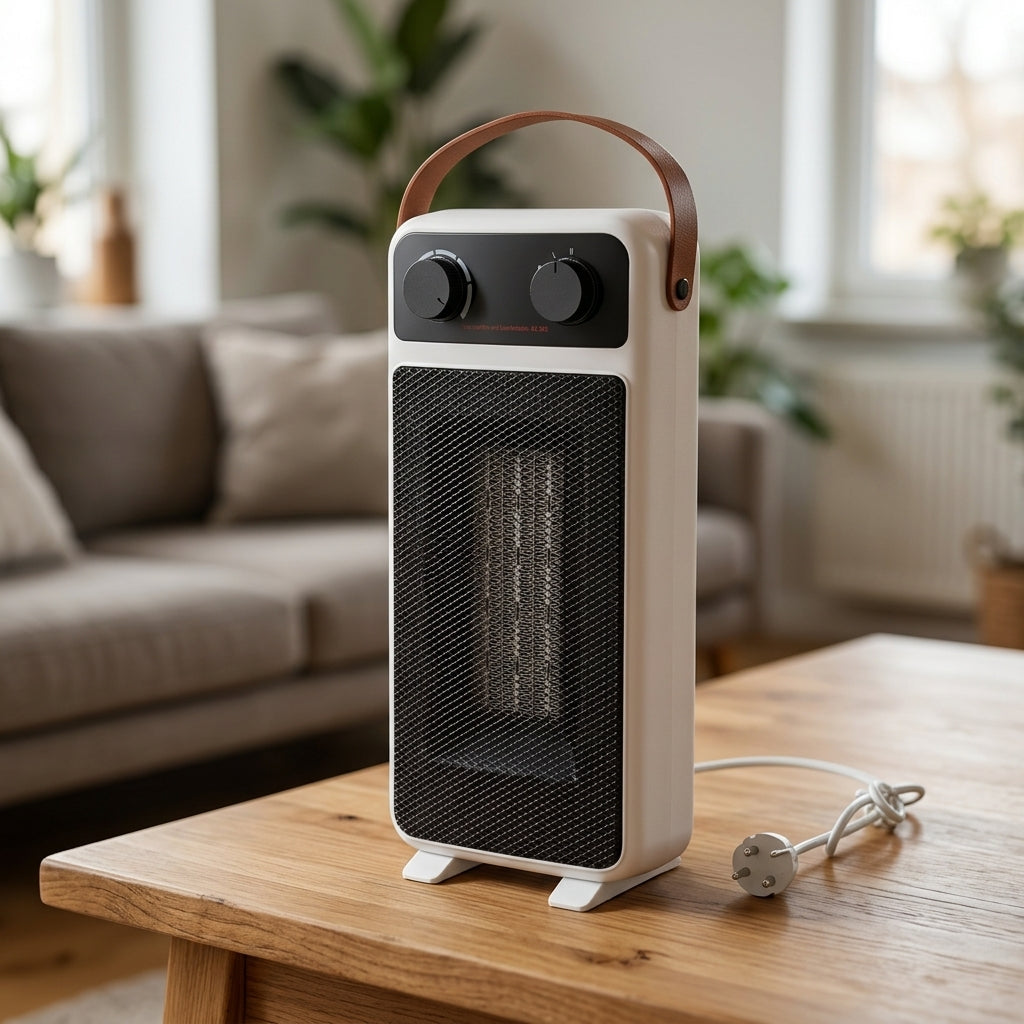 1200W Portable Electric Room Heater with Adjustable Heat Settings