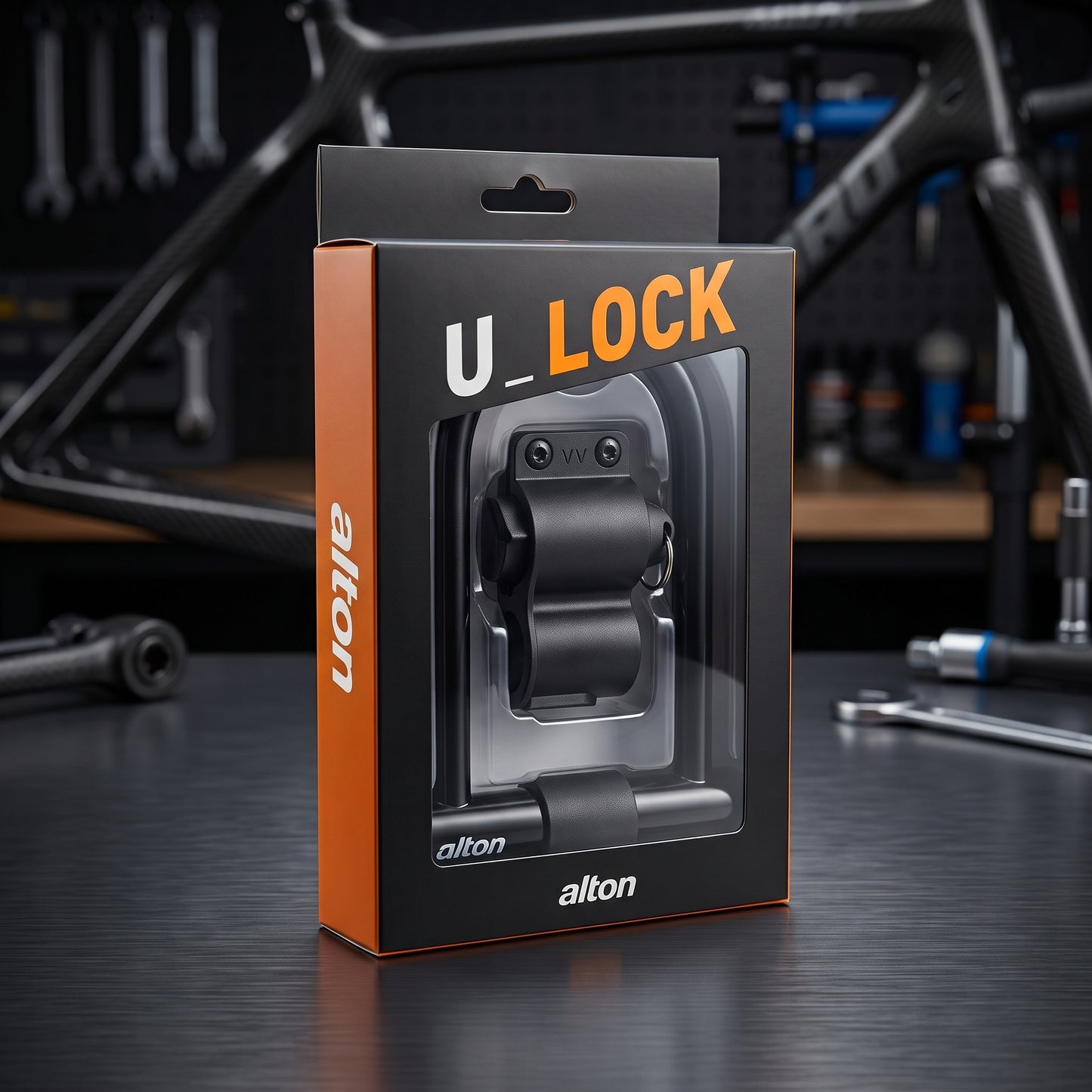 Heavy-Duty Bicycle U-Lock – Anti-Theft Security Lock with Mounting Bracket