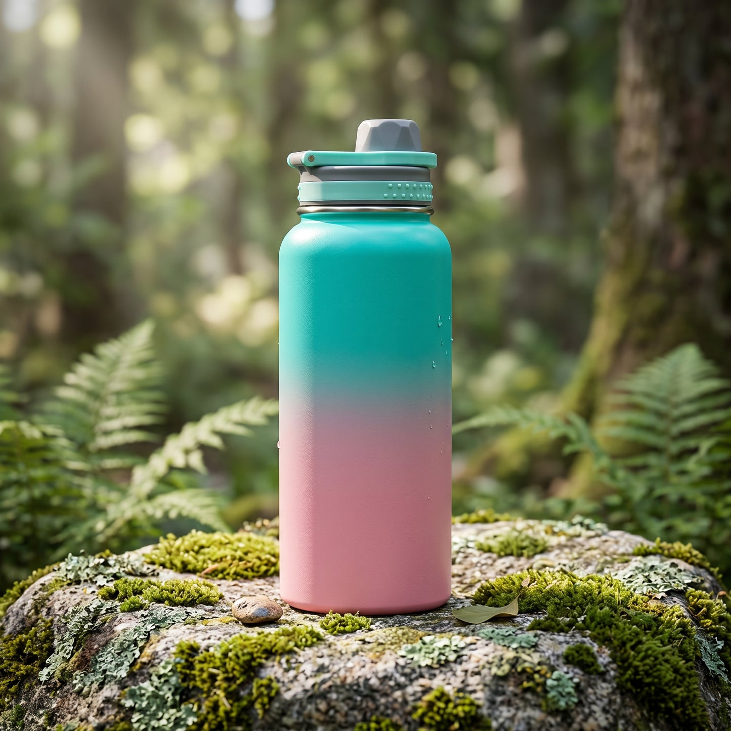 1000ml Stainless Steel Insulated Water Bottle – Leakproof Vacuum Flask with Carry Handle
