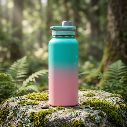 1000ml Stainless Steel Insulated Water Bottle – Leakproof Vacuum Flask with Carry Handle