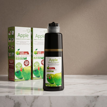 Apple Ammonia-Free Hair Color Shampoo Long-Lasting Hair Dye (200ml)