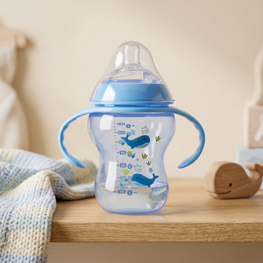 Premium Baby Feeding Bottle Set (150ml + 260ml) | BPA-Free Anti-Colic Leak-Proof Baby Feeder for Newborns