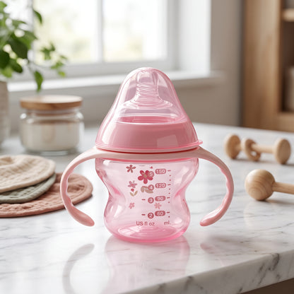 Premium Baby Feeding Bottle Set (150ml + 260ml) | BPA-Free Anti-Colic Leak-Proof Baby Feeder for Newborns