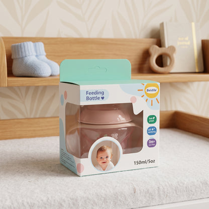 Premium Baby Feeding Bottle Set (150ml + 260ml) | BPA-Free Anti-Colic Leak-Proof Baby Feeder for Newborns