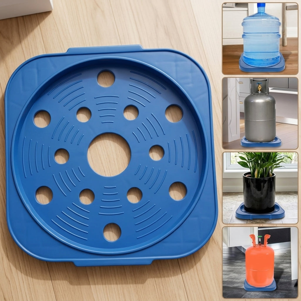 Multipurpose Heavy-Duty Plastic Base Stand for Water Bottles, Gas Cylinders & Plant Pots