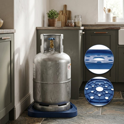 Multipurpose Heavy-Duty Plastic Base Stand for Water Bottles, Gas Cylinders & Plant Pots