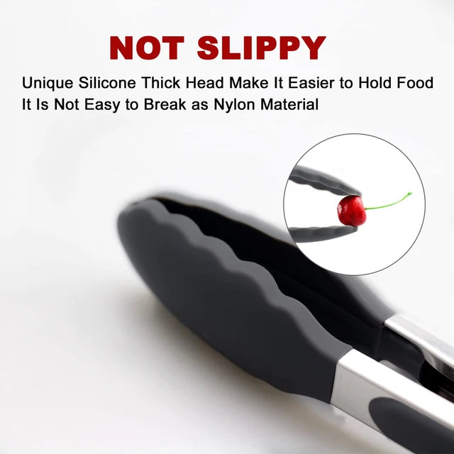 Silicone Food Tong Kitchen Tongs | 3 Pieces Set