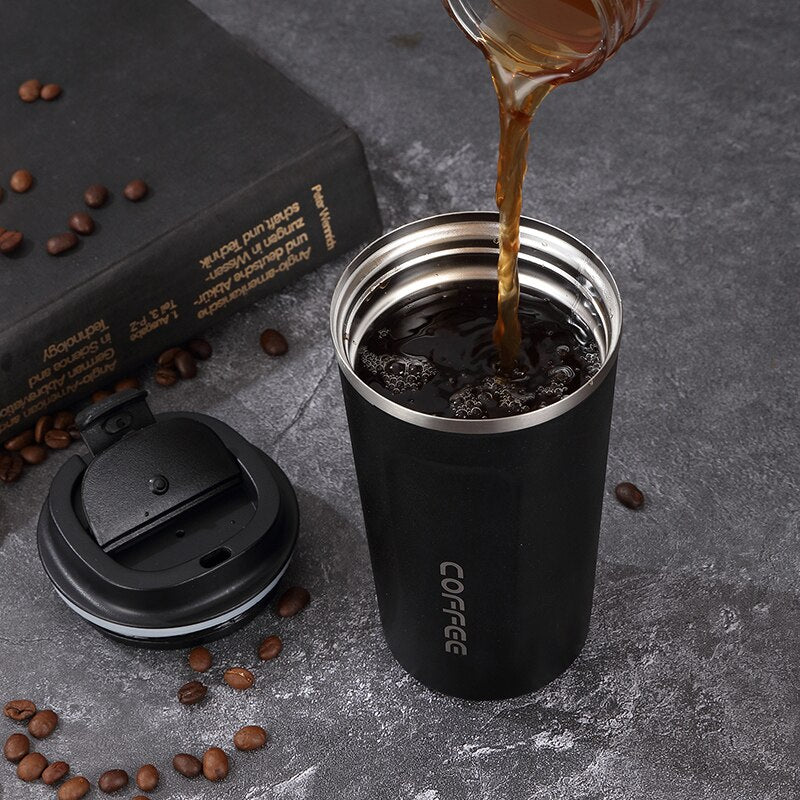 Thermos Flask Coffee Mug with Display 380ML