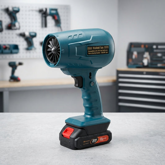 110,000 RPM Cordless Electric Air Blower – 21V High-Speed Powerful Turbo Fan