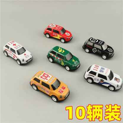 10 Pcs Pull Back Cars - Friction Powered Race Car Toy - Funny Toddler Car Toys for Party Classroom Prizes Birthday Gift