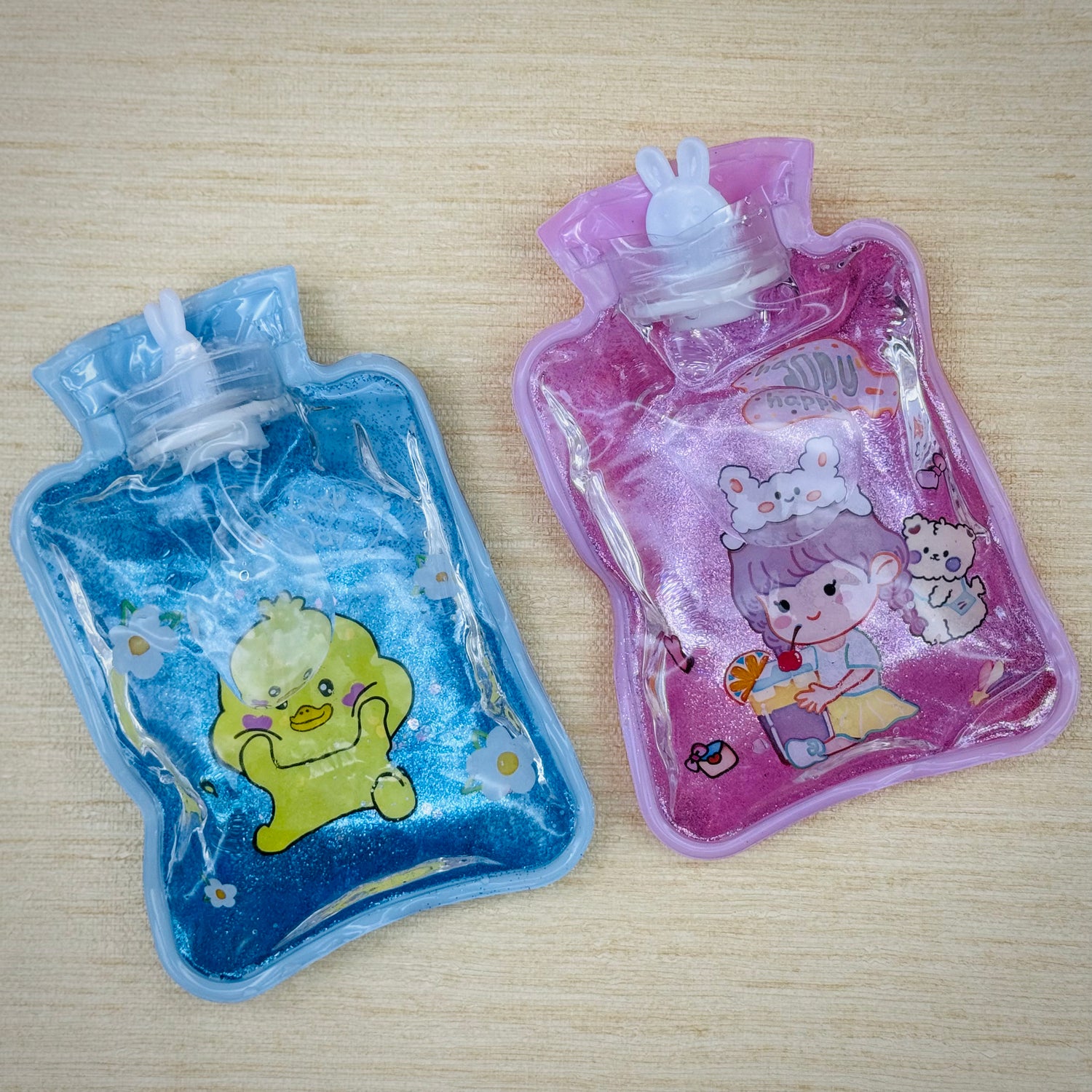 Transparent Hot And Cool Water Bottle | 2 Pieces Set - Armaa Store PK