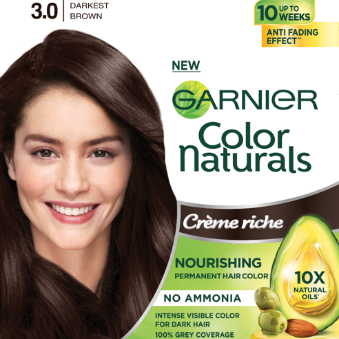 Garnier 3.0 Darkest Brown Hair Color Sachet 30ML