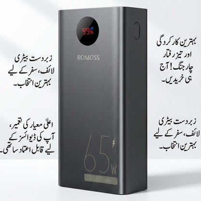 Romoss Pro 40000mAh 65W Fast-Charging Power Bank