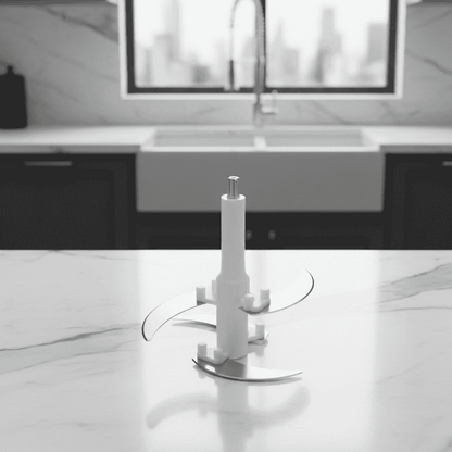 Modern kitchen sink with a faucet in a well-lit room
