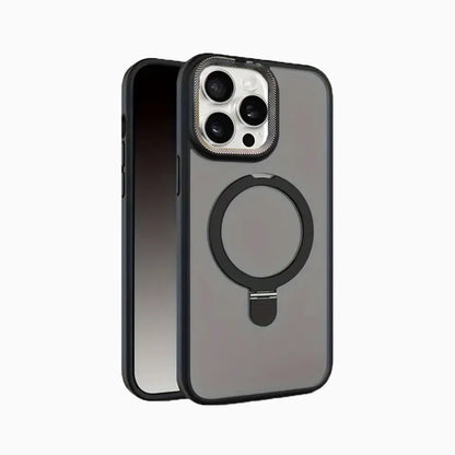 Phone case with a ring holder on a white background