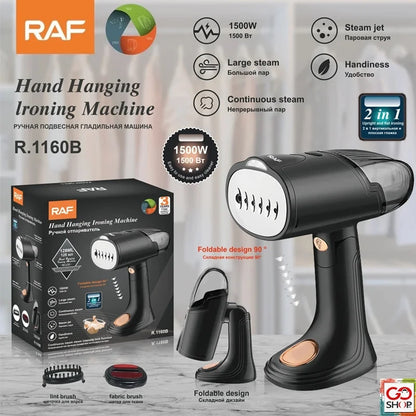 RAF 2-in-1 Hand Hanging Iron Machine R.1160B - Garment Steamer