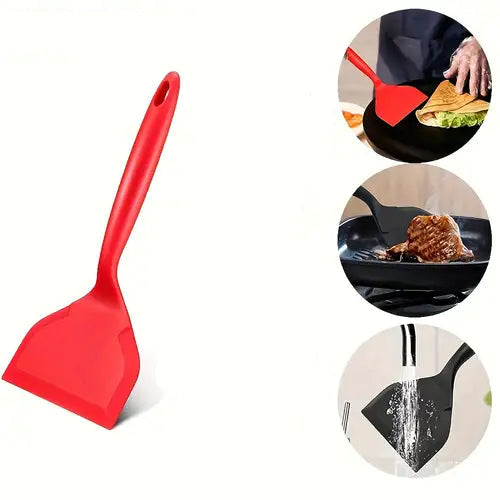 Red spatulas with images of their use